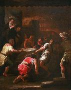 Luca Giordano A miracle by Saint Benedict oil painting on canvas